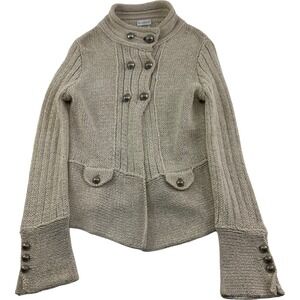 Rivamonti by Brunello Cucinelli Brown Cotton Linen Cardigan Sweater Women Size M